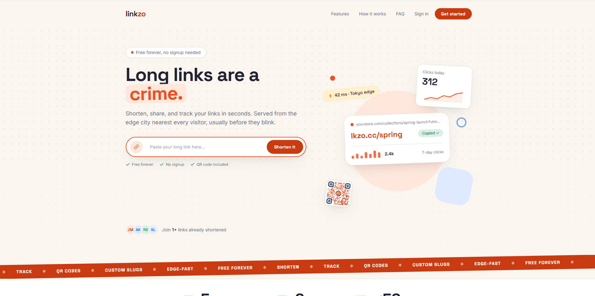 Linkzo product screenshot